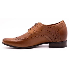 Olivier Sapatos masculinos marrons que aumentam a visibilidade do 617P marrom 1