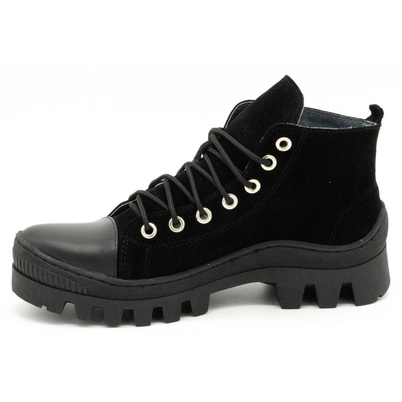Polbut Botas femininas de couro D1 pretas preto 1