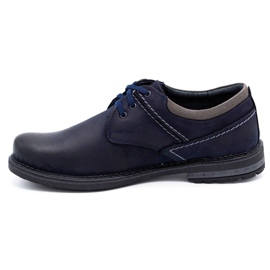 Olivier Sapatos casuais masculinos 298GT azul marinho 1