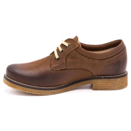 ButBal Sapatos de mulher em pele 656B castanhos marrom 1