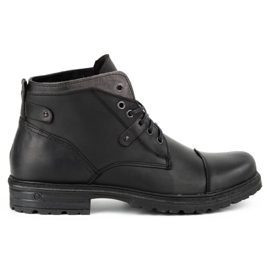 Polbut Sapatos de inverno masculinos negros C15F preto 1