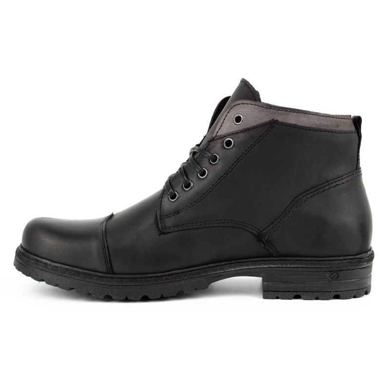 Polbut Sapatos de inverno masculinos negros C15F preto 2