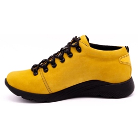 ButBal Sapatos de trekking femininos 674BB mostarda amarelo 1