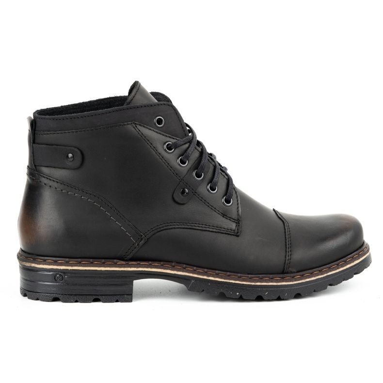 Polbut Sapatos de inverno masculinos C15F kabir castanho preto 1
