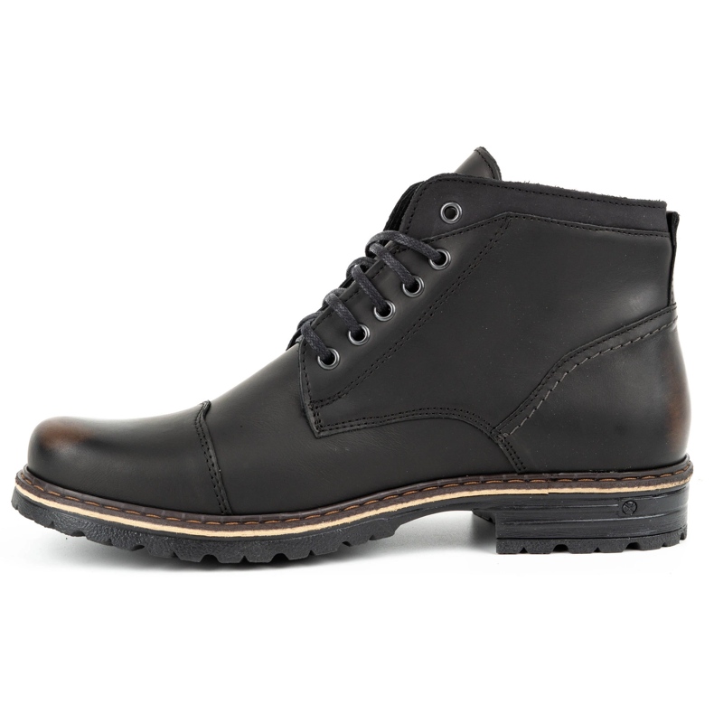 Polbut Sapatos de inverno masculinos C15F kabir castanho preto 2