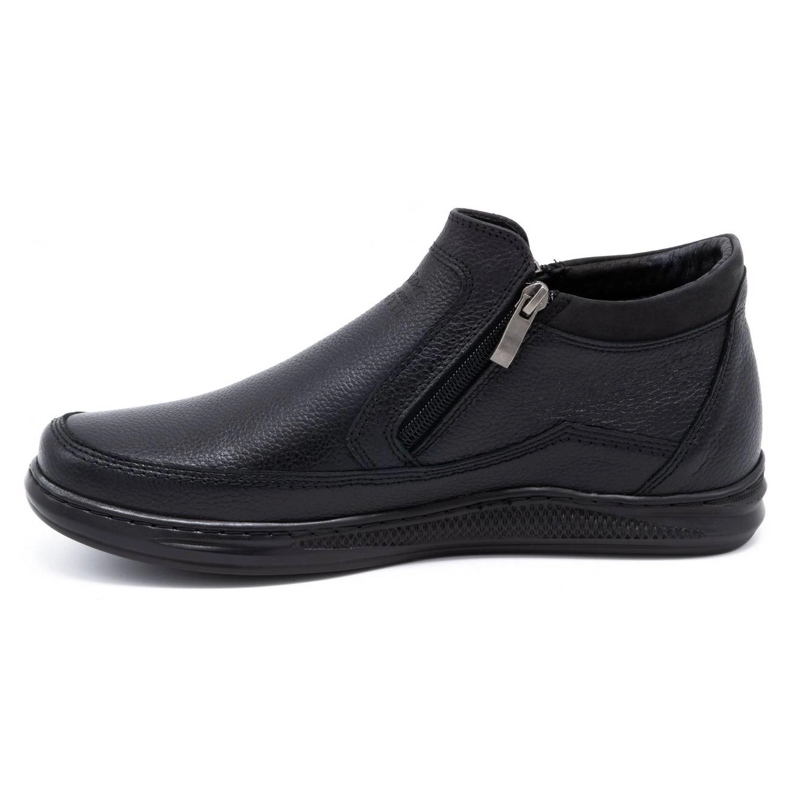 Polbut Sapatos de inverno masculinos K30F em lã preta preto 1