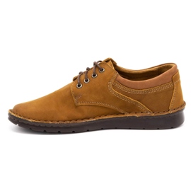 Olivier Sapatos casuais masculinos de couro 7095 vermelhos multicolorido laranja 1