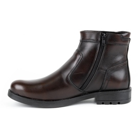 Olivier Botas masculinas de couro Chelsea de 302 MP kabir marrom 1
