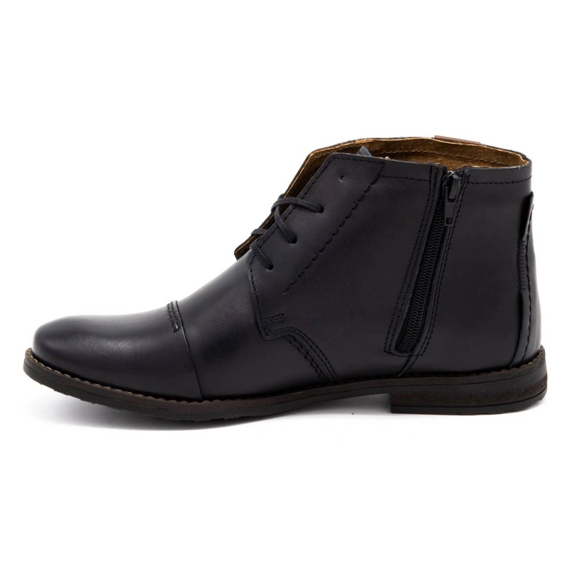 Olivier Botas de inverno masculinas negras 315 MP preto 1