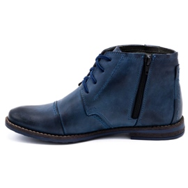 Olivier Botas de inverno masculinas 315 MP azul marinho 1