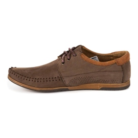 KOMODO Sapatos homens mocassins de couro 875 marrom castanho 1