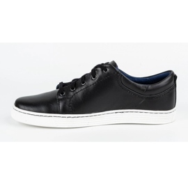 Olivier Sapatos casuais de couro masculino 946MA preto 1