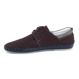 Olivier Sapatos de verão de couro para homem 744LMA borgonha multicolorido 1