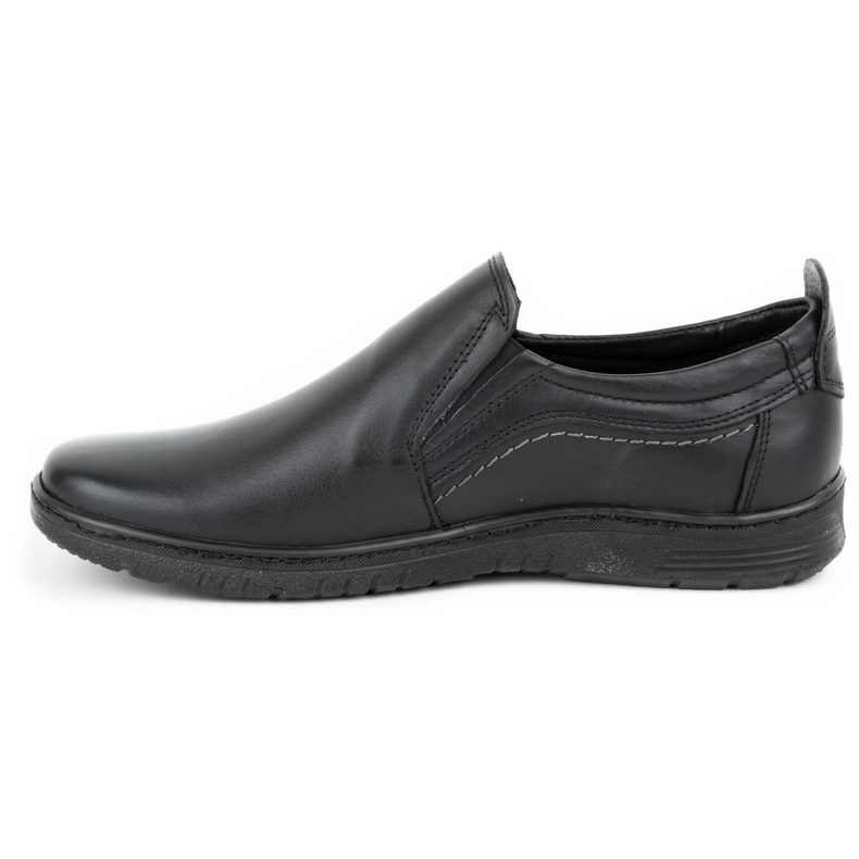 Olivier Sapatos de homem em pele 727MP preto 1