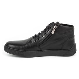 Kampol Botas de homem isoladas em pele 120KAM pretas preto 1