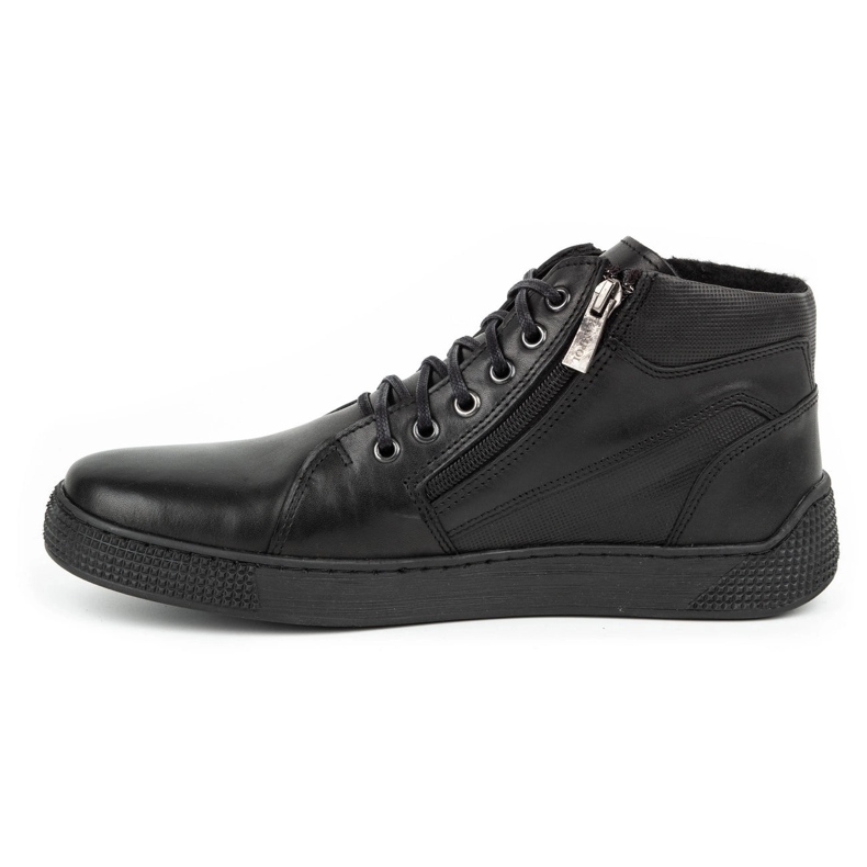 Kampol Botas de homem isoladas em pele 120KAM pretas preto 1