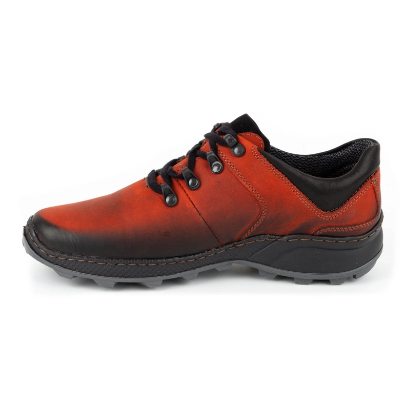 Olivier Sapatos de trekking de homem em pele 890MA vermelho 1