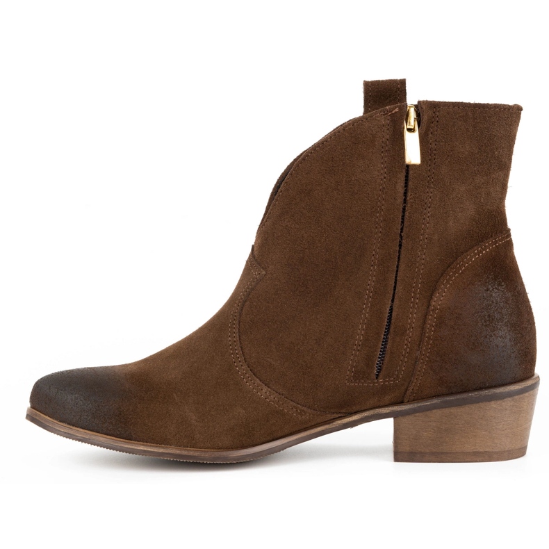 Exquisite Botas de pele de mulher 1137 castanho marrom 1