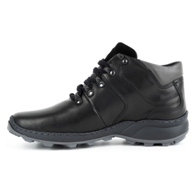 Olivier Sapatos de homem em pele isolada 895MA preto 1