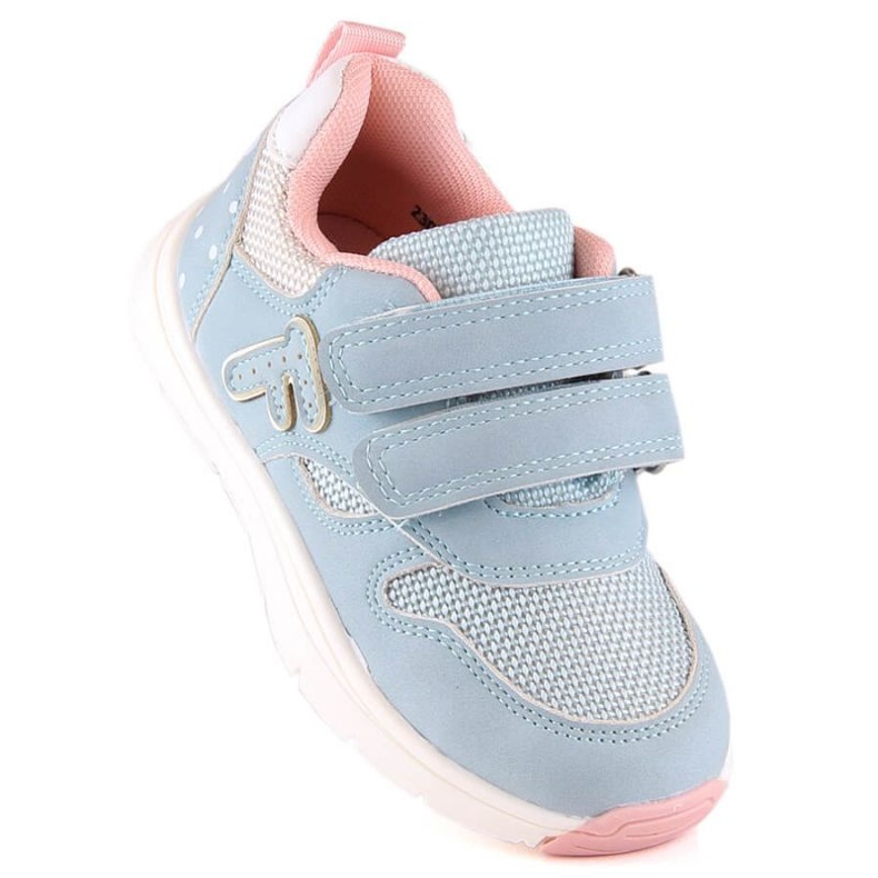 Tênis esportivo com velcro Miss Jr EVE421B perfeito azul 1