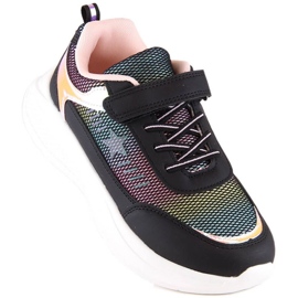 Tênis esportivo com velcro Miss EVE422 preto 1