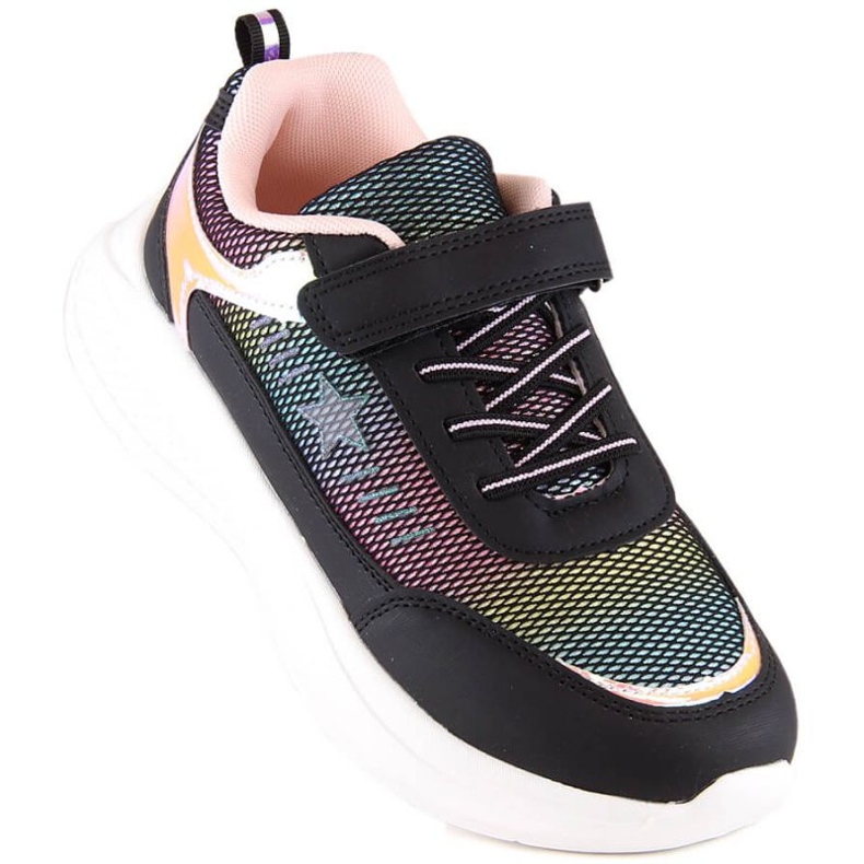 Tênis esportivo com velcro Miss EVE422 preto 1