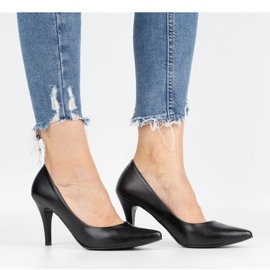 Ivbut Bombas de salto alto polonês 744IV preto 2