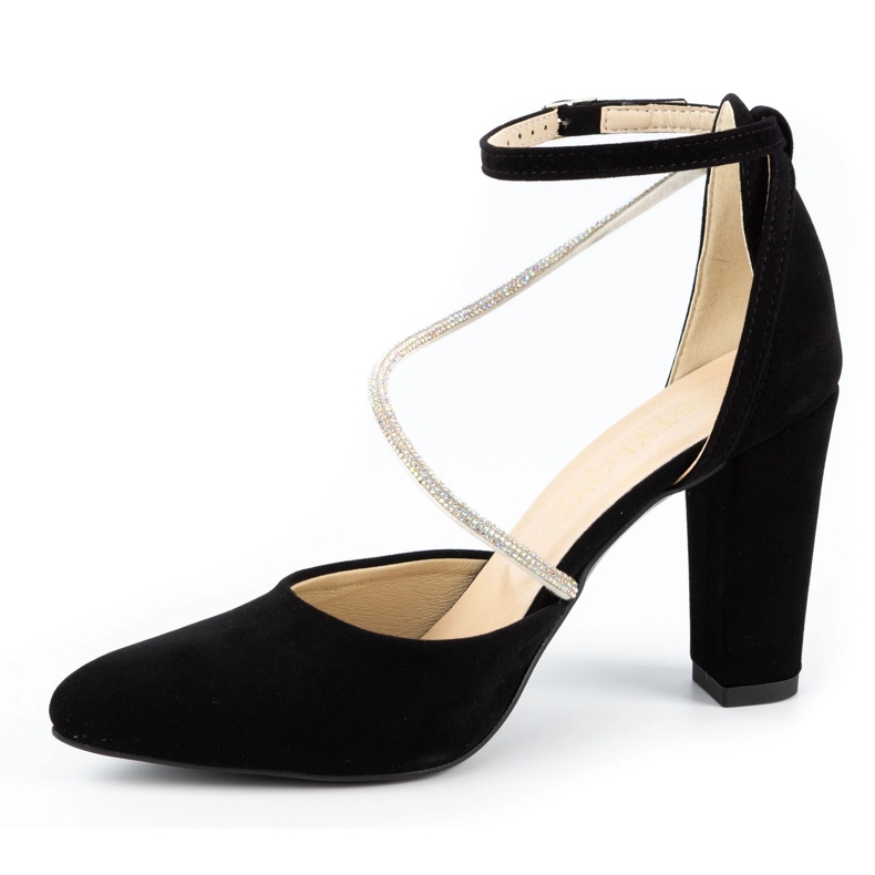 Ivbut Bombas femininas no post polonês 859IV preto 1