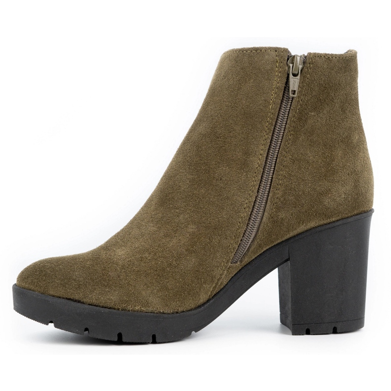 Olivier Botas de mulher Riva isoladas em camurça em verde 1 Olivier Botas de mulher Riva isoladas em camurça em verde 1