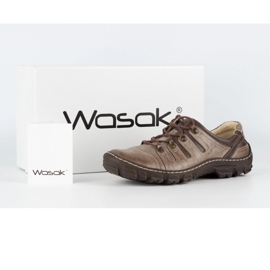 WASAK Sapatos de trekking de homem em pele 0166W castanhos 1