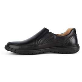 WASAK Sapatos slip-on de homem em pele 0115W preto 1