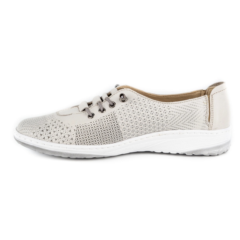WASAK Sapatos femininos tênis de couro 0625W branco 1