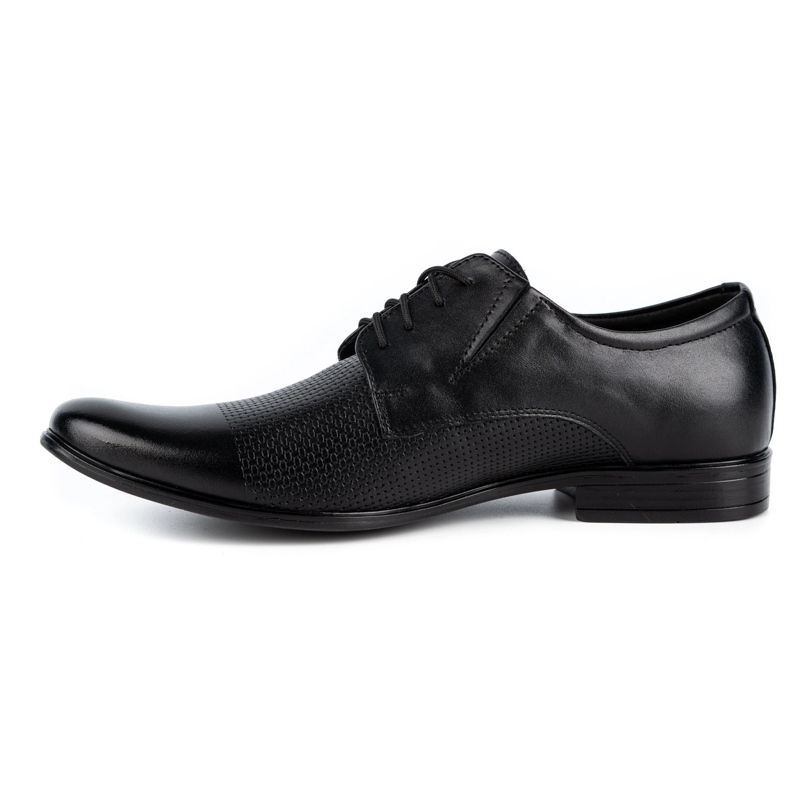 Olivier Sapatos elegantes de homem em pele 302T3 preto 1
