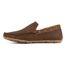 Olivier Mocassins em pele de homem 085KNT castanhos marrom 1