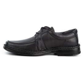 WASAK Sapatos casuais em pele de homem 0078W preto 1
