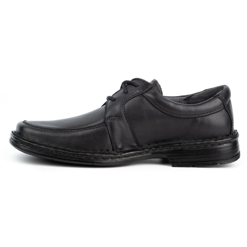 WASAK Sapatos casuais em pele de homem 0078W preto 1