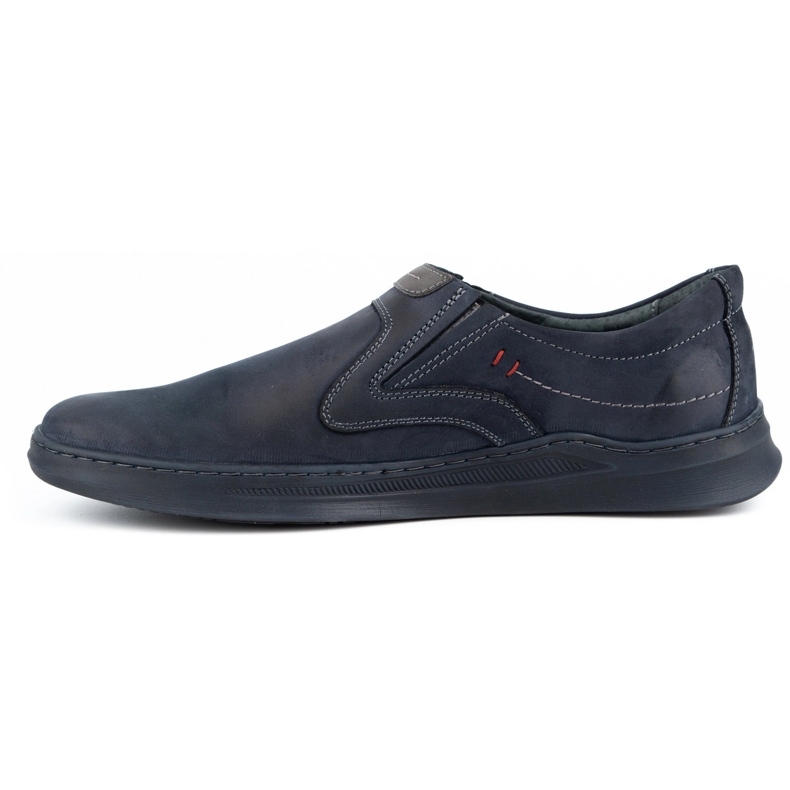 Olivier Sapatos casuais em pele de homem 284GT azul marinho 1