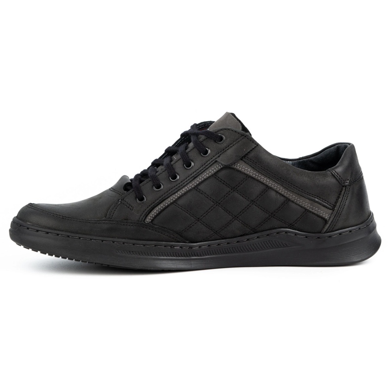 Olivier Sapatos casuais de homem em pele 297GT preto 1