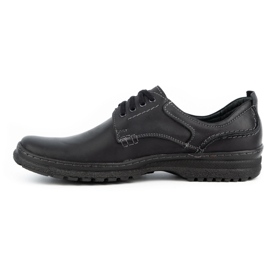Olivier Sapatos casuais de homem em pele 221GT preto 1