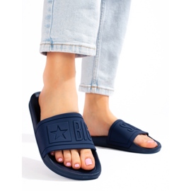 Chinelos de mulher azul marinho Big Star dd274A269 1