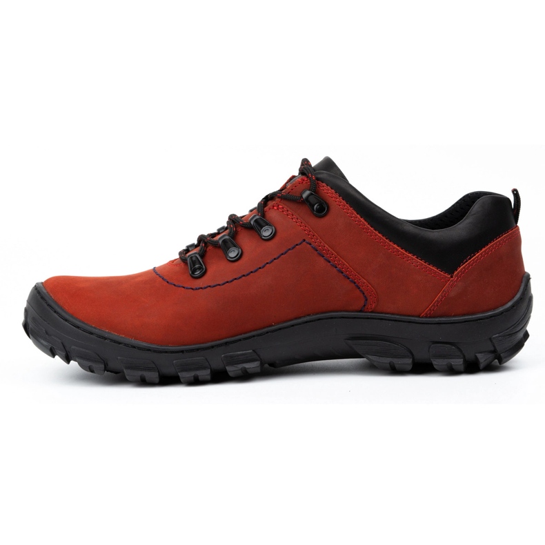 Kampol Sapatos de trekking masculino 36 vermelhos 1