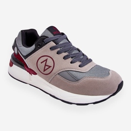 Mckeylor Tênis esportivo masculino com cadarço cinza e preto Stephen 1