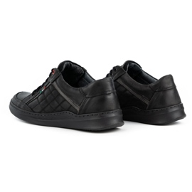 Olivier Sapatos casuais de homem em pele 297GT preto 4