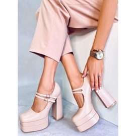 Bombas de plataforma de grãos Loit Beige bege 1