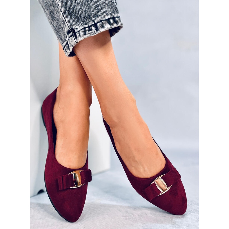 Bailarinas femininas Janya Vinho Tinto vermelho 2