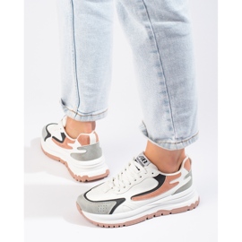 Tênis feminino com sola grossa Shelovet branco 2