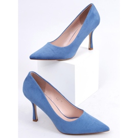 Sapatilhas femininas de camurça Giorgia Blue azul 1