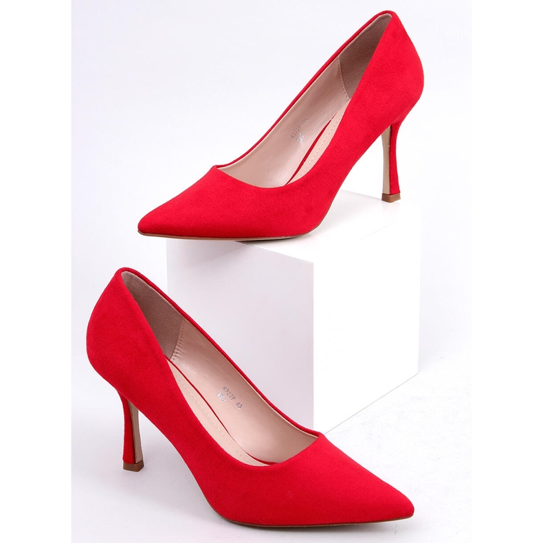 Sapatilhas femininas de camurça Giorgia Red vermelho 1