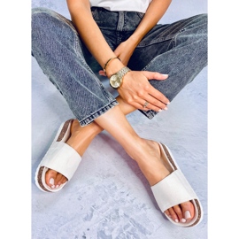 Pantufas de cortiça de mulher Stoner Beige bege 2