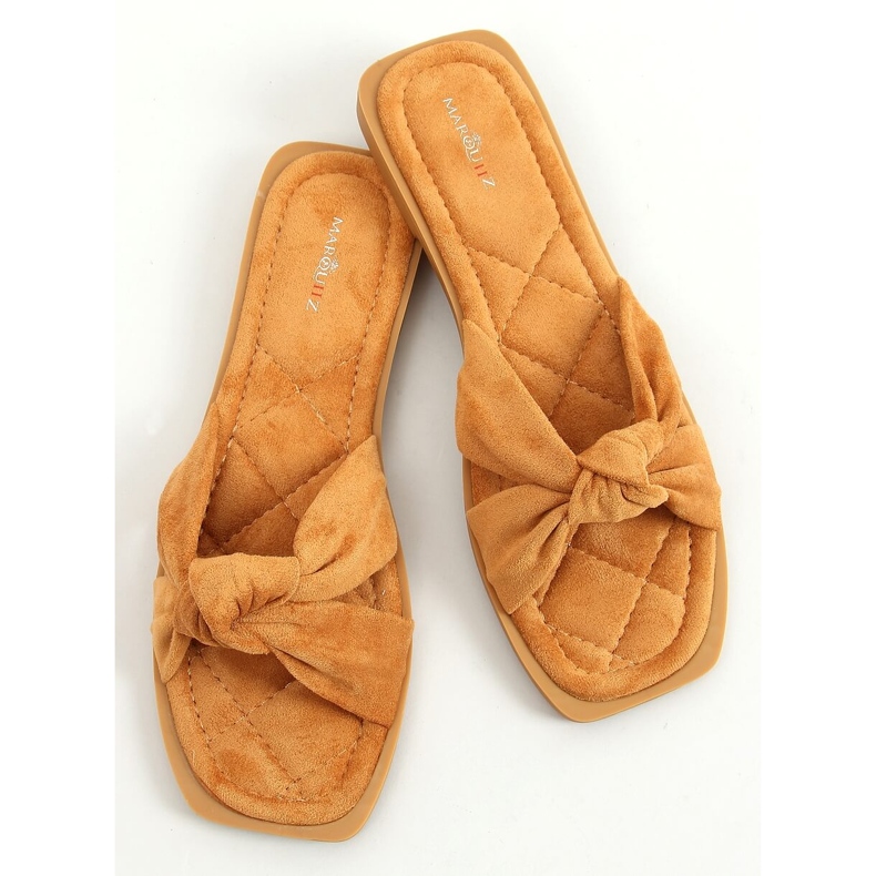 Chinelos de mulher Teese Camel castanho 1